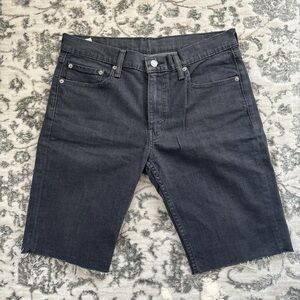 Men's Black Denim Shorts